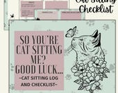 Cat Sitting Log Printable: Pet Sitter Checklist & Daily Tracker (PDF Download)