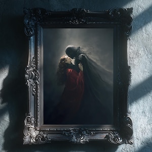 Draculas Darling - Maximalist Wall Art - Gothic Wall Art - Dark Academia Wall Art - Dark Fantasy Art - Dark Romance - Moody Wall Art Prints