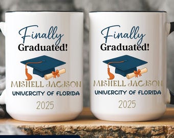 Personalized Graduation Mug 2025: Custom Masters Degree Gift