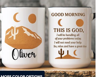 Personalized Bible Verse Coffee Mug: Christian Gift, Inspirational Cup