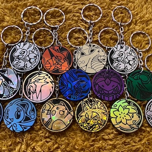 Pokemon BATTLE COIN KEYRING - Standard - Upcycled - Perfect Gift for a Fan! Limited Quantities Available. Standard Coins