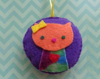 Mrs. Orange Cat Ornament by Pepperland