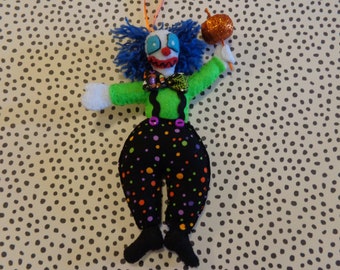 Halloween Scary Clown Ornament by Pepperland