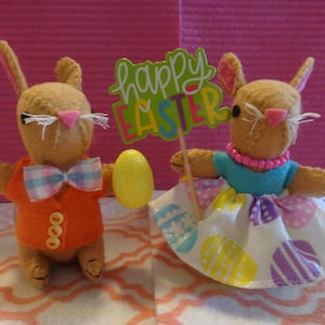 Easter Bunny Couple Ornament by Pepperland