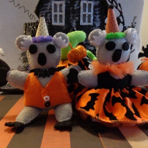 Halloween Koala Party Couple Ornaments by Pepperland