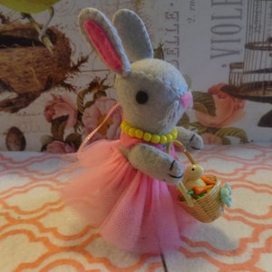Easter Bunny With Blue Tulle Dress Ornaments by Pepperland image 7