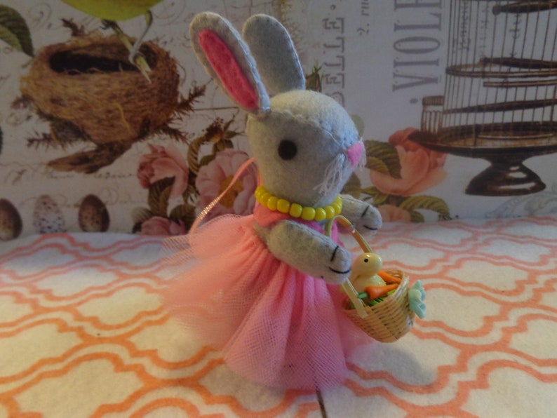 Easter Bunny With Blue Tulle Dress Ornaments by Pepperland image 7