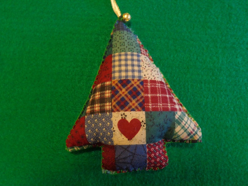Fabric Christmas Tree Ornaments by Pepperland Etsy