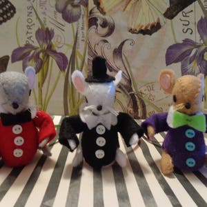 Tuxedo Mice Ornaments by Pepperland image 1