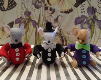 Tuxedo Mice Ornaments by Pepperland