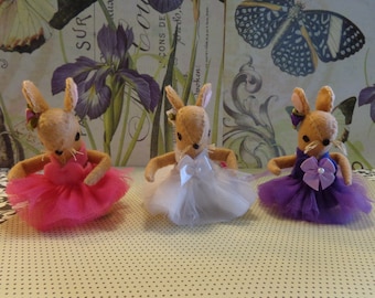 Brown Ballerina Mice Ornaments  by Pepperland