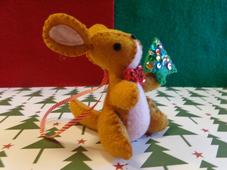 Mr. Peter Kangaroo Christmas Ornament by Pepperland Etsy