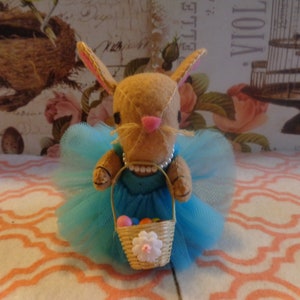 Easter Bunny With Blue Tulle Dress Ornaments by Pepperland image 2