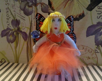 Lilly Handmade Felt Fairy Ornament by Pepperland