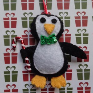 Christmas Penguin Ornament by Pepperland