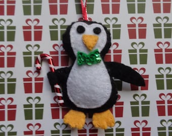 Christmas Penguin Ornament by Pepperland