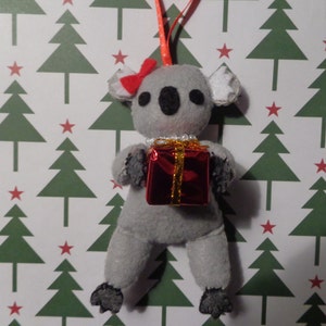 Mrs. Koala Bear Christmas Ornament by Pepperland