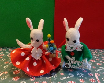 Mice Couple Christmas Ornaments by Pepperland
