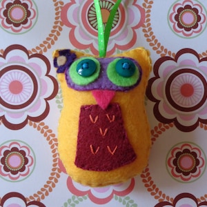 Mellow Yellow Owl Ornament by Pepperland