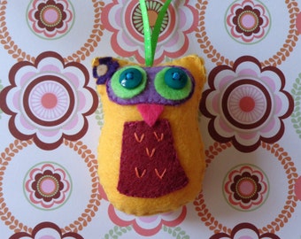 Mellow Yellow Owl Ornament by Pepperland