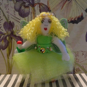 Ivy Handmade Felt Fairy Ornament by Pepperland