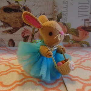 Easter Bunny With Blue Tulle Dress Ornaments by Pepperland image 3