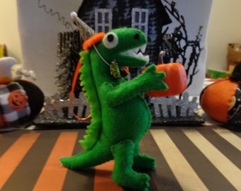 Halloween Dinosaur Party Ornament by Pepperland