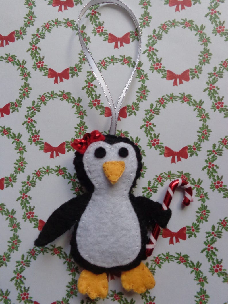 Christmas Penguin Ornament by Pepperland image 2