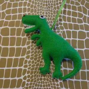 Felt T-Rex Dinosaur Ornament by Pepperland
