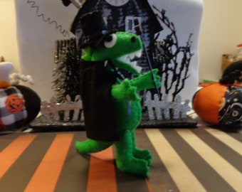 Halloween Dr. Jekyll Dinosaur Ornament by Pepperland