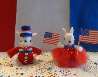 4th of July Patriotic Mice Ornament by Pepperland