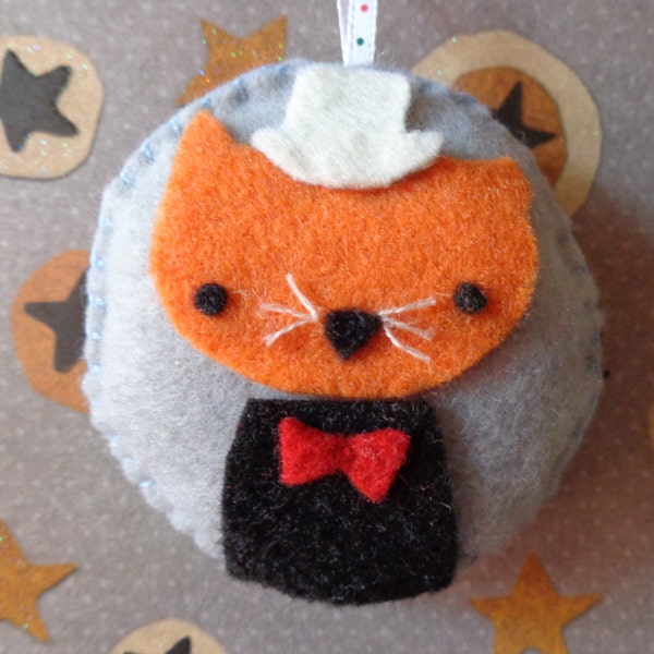 Mr. Orange Cat Ornament!