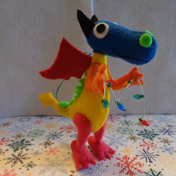 Handmade Felt Dragon main image 1