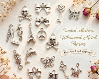 Accessories, Wholesale Bulk Lots Jewelry Making Silver Charms Mixed