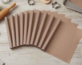 10 Pack Teflon Sheet, Non-Stick Heat Press Transfer Paper (12''x16'')