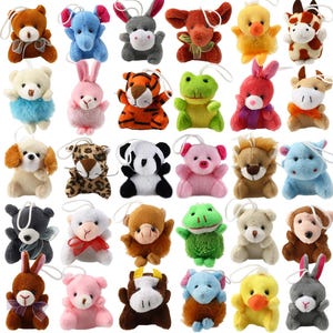 Mini animales de peluche 32 piezas – Juguetes pequeños
