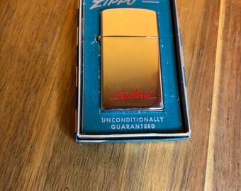 Zapalniczka Zippo Slim z 1961 roku z certyfikatem Sealtest i pudełkiem