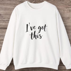 Felpa girocollo motivazionale: pullover unisex in misto cotone