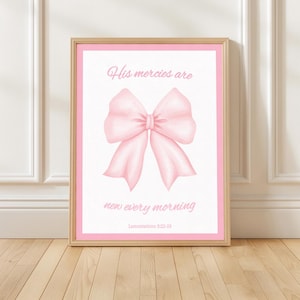 Christian Girl Wall Art Set, Bible Verse Posters Girls, Printable Scripture Art, Cute Christian Decor, Pink Faith Prints, Digital Download