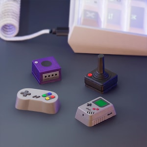 Gaming Consoles Hand-painted Chery MX keycaps, Artisan Keycap, Perfect Gift for Him/Her, Gaming Keycaps, TAB keycaps, CAPS keycaps, Gift