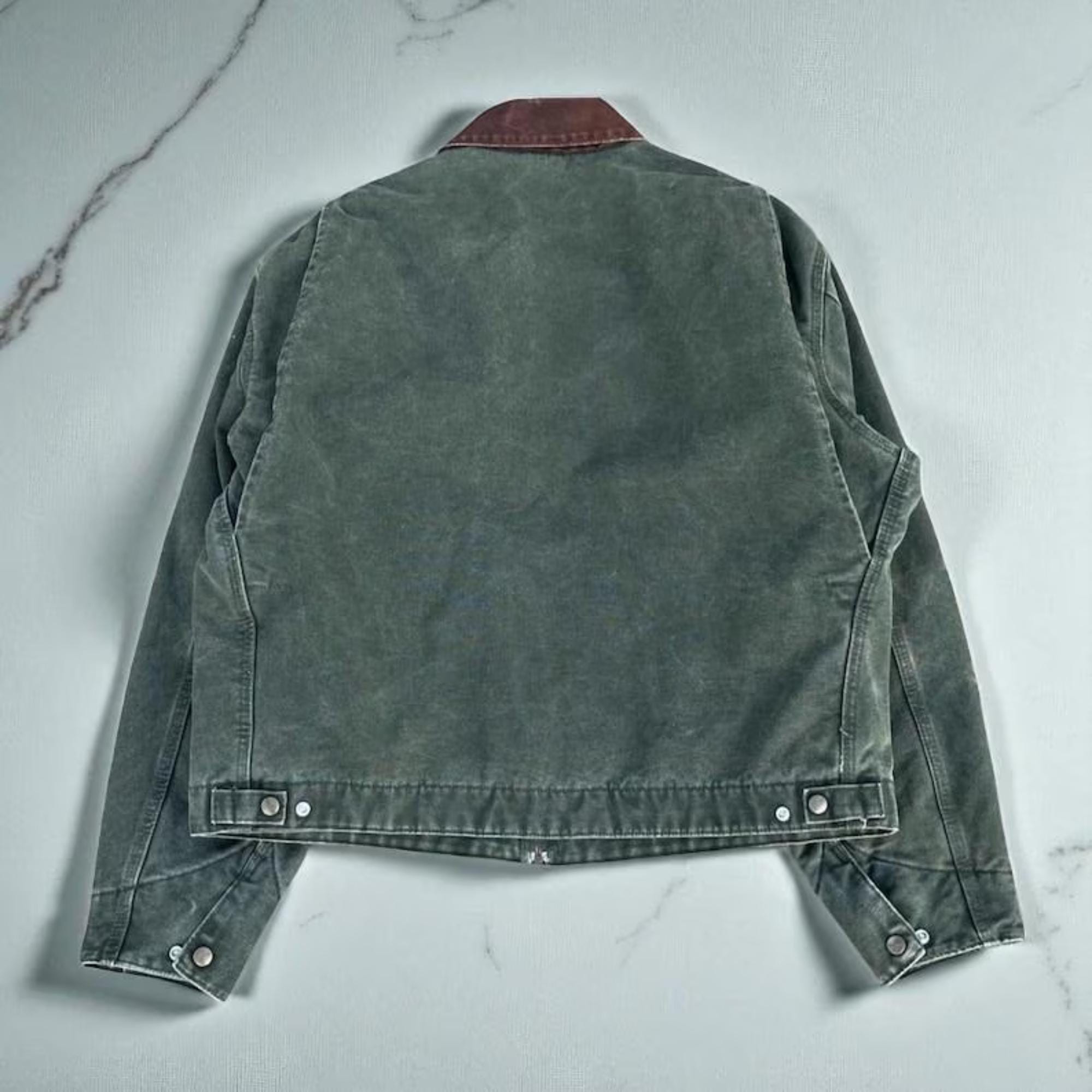 97年製 Carhartt Detroit Jacket Mos Green Vintage Carhartt J97 MOS Detroit Work Jacket Men's Size 3XL