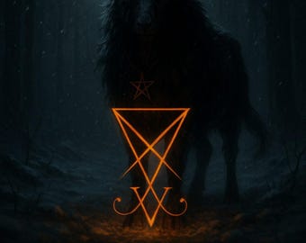 The Black Goat of the Winter Crossroads Activation Attunement + Charged Digital Artwork