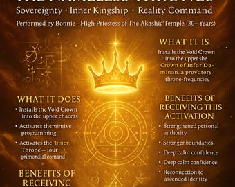 THE VOID CROWN Of The Nameless Thrones Attunement + Charged Digital Artwork