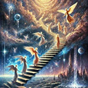 The Seraphim Ladder – Multi-Dimensional Ascension Activation + Charged Digital Artwork