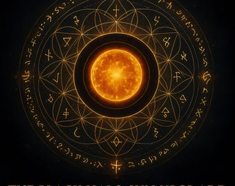 The Black Halo Sun Upgrade Activation Attunement + Charged Digital Artwork