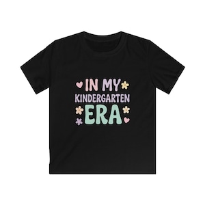 Kids Kindergarten Era Tee, Cute Kids T-Shirt, Back to School Apparel, Gift for Young Kids, Toddler Birthday Gift, Colorful Kids Clothing