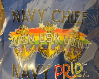 Felpa con cappuccio Navy Chief Navy Pride blu LGBT