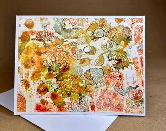 Original Art Greeting Card, Greeting Card, Handmade Greeting Card, Blank Greeting Card, One of a Kind Greeting Card, Mixed Media Card