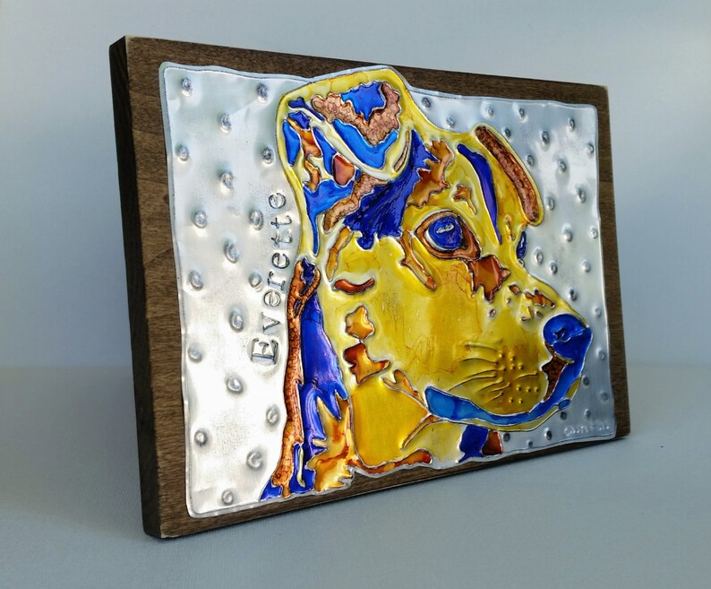 Recycled Metal Custom Dog Wall Art Etsy