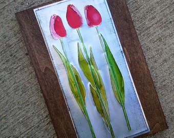 Upcycled Soda Pop Can Recycled Tulips Art